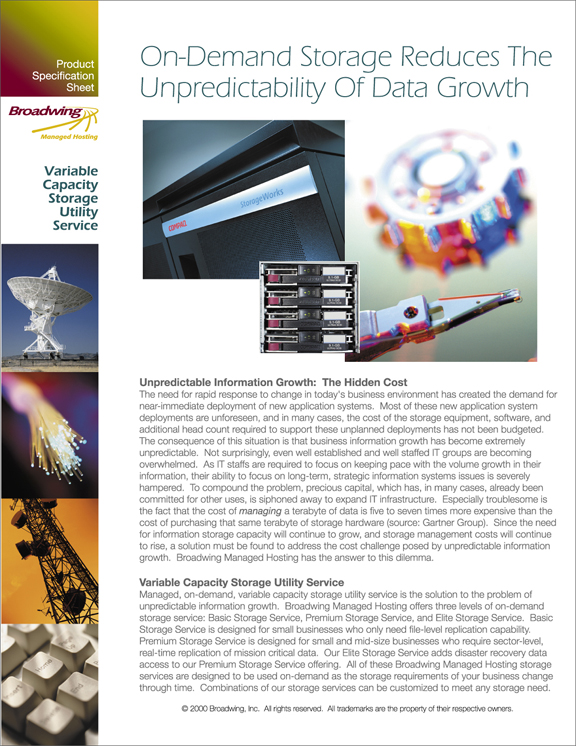Variable Capacity Storage - Page 1